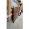 Image 5 : Dark Brown Wood Dining Table with Center Stone Tile Insert and Four Legs 54 x 54 x 36"
