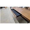 Image 6 : Expandable Folding Conference Table with Wood-Grain Laminate Top and Metal Frame 29 x 60 x 25"