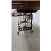 Image 4 : Antique Oak Treadle Sewing Machine Cabinet with Cast Iron Base, Late 19th Century No Head