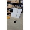 Image 1 : IKEA Forsa Adjustable Chrome Swing-Arm Floor Lamp with Black Metal Shade