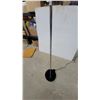 Image 3 : IKEA Forsa Adjustable Chrome Swing-Arm Floor Lamp with Black Metal Shade