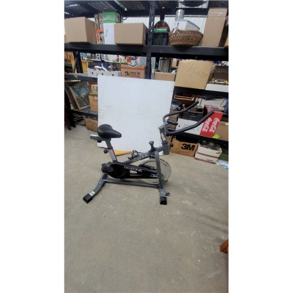 GoZone CT-563 Indoor Cycling Spin Bike with Adjustable Seat and Digital Monitor