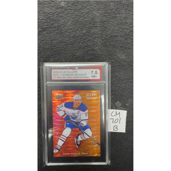 Graded Connor McDavid Numbered Color Flow Card