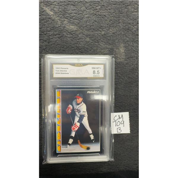 Graded Tom Glavine Hockey Card
