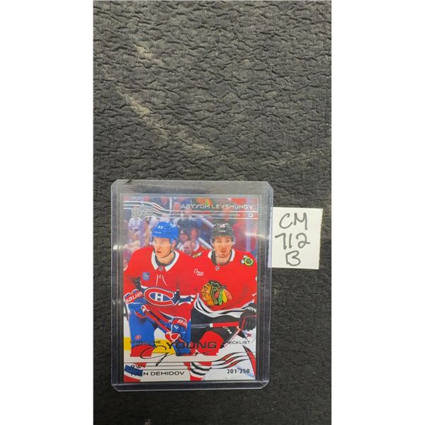 Ivan Demidov Young Guns Checklist Card