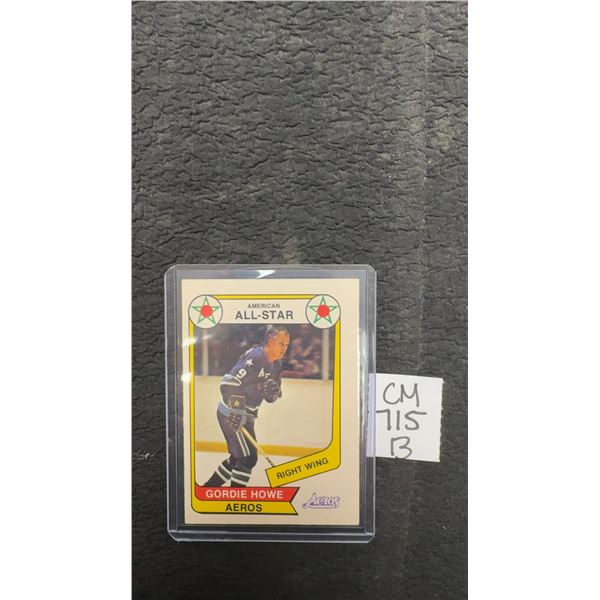 1976-77 Gordie Howe Houston Aeros Card