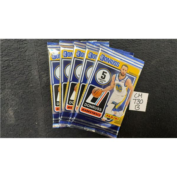 5 Sealed 2024-25 Donruss Basketball Packs