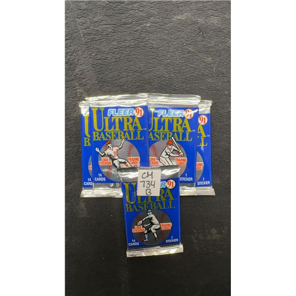 5 Seed 1991 Fleer Ultra Baseball Packs