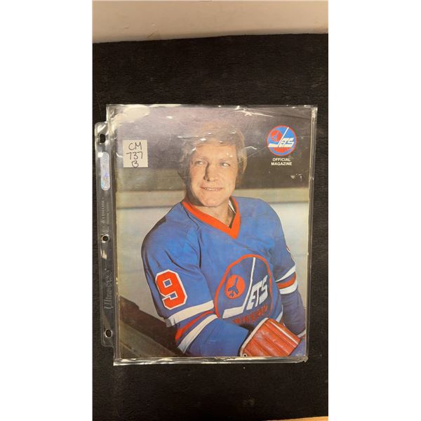 Winnipeg Jets Vs Michigan Stags Nov 29 1974 Program