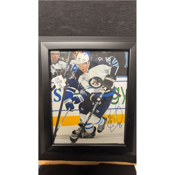Signed Framed Blake Wheeler Winnipeg Jets 8 x 10 Photo