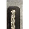 Image 4 : Platinum-Plated 8.0mm Cuban Link Necklace, 18" Long