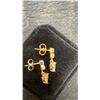 Image 4 : 18K Gold Plated 0.5 Each Heart Cut Simulated Diamond Cubic Zirconia Dangle Earrings