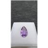 Image 2 : 5.6-Carat Natural Royal Amethyst Untreated Pear-Cut Gemstone, 9.3 x 15.4 Millimeters