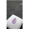 Image 7 : 5.6-Carat Natural Royal Amethyst Untreated Pear-Cut Gemstone, 9.3 x 15.4 Millimeters
