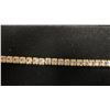Image 3 : 18K Gold Plated 2.5mm Simulated Diamond CZ Tennis Bracelet, 6.75" to 7.75" Long