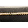 Image 4 : 18K Gold Plated 2.5mm Simulated Diamond CZ Tennis Bracelet, 6.75" to 7.75" Long