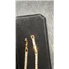 Image 6 : 18K Gold Plated 2.5mm Simulated Diamond CZ Tennis Bracelet, 6.75" to 7.75" Long