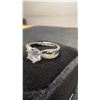 Image 4 : 1.0 Carat Simulated Diamond Cubic Zirconia Channel Ring in 925 Sterling Silver White Gold Overlay