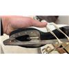 Image 7 : Two Pairs of Vintage Ice Skates: LED Horne Hockey Skates Sz 11-1/2 and White Figure Skates Sz 10