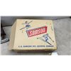 Image 8 : Two Pairs of Vintage Ice Skates: LED Horne Hockey Skates Sz 11-1/2 and White Figure Skates Sz 10