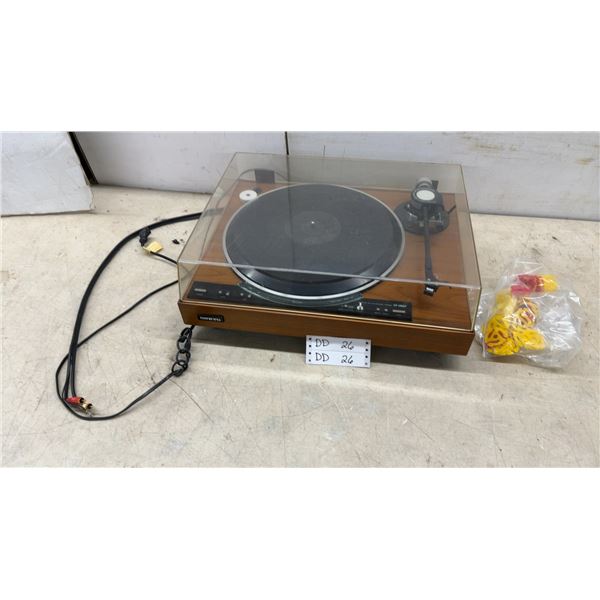 Onkyo CP-1280F Quartz PLL Direct Drive Full-Automatic Turntable with 45 Adapters