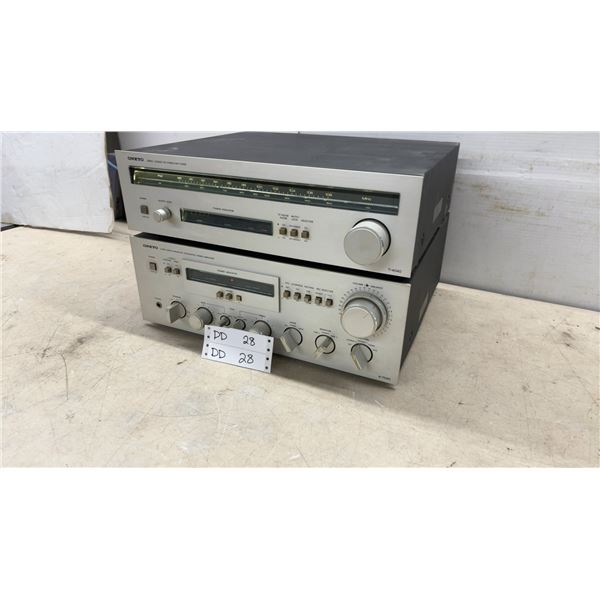 Onkyo T-4040 Servo Locked FM Stereo/AM Tuner and A-7090 Integrated Stereo Amplifier