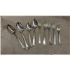 Image 5 : Silverplate Flatware Set in Blue Velvet-Lined Wooden Chest with Serving Pieces, Different Patterns