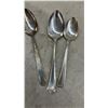 Image 8 : Silverplate Flatware Set in Blue Velvet-Lined Wooden Chest with Serving Pieces, Different Patterns
