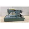 Image 2 : Piedmont De Luxe Zig Zag Sewing Machine with Case, Instruction Book, and More