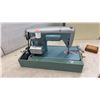 Image 6 : Piedmont De Luxe Zig Zag Sewing Machine with Case, Instruction Book, and More