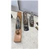 Image 8 : Vintage Stanley Hand Planes, Craftsman Back Saw, Manual Drill, Auger Bit Set, Butt Markers