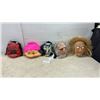 Image 1 : Lot of Five Assorted Halloween Costume Masks Including Demon, Witch, and More