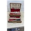 Image 2 : Community Silver Plate Flatware Set in Wooden Chest with Steak Knives and More