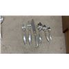 Image 5 : Community Silver Plate Flatware Set in Wooden Chest with Steak Knives and More