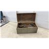 Image 11 : Vintage Wooden Tool Box with Pipe Wrenches, Hammers, Cobbler's Shoe Forms, Files, and More
