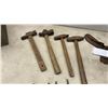 Image 6 : Vintage Wooden Tool Box with Pipe Wrenches, Hammers, Cobbler's Shoe Forms, Files, and More