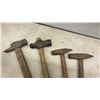 Image 7 : Vintage Wooden Tool Box with Pipe Wrenches, Hammers, Cobbler's Shoe Forms, Files, and More