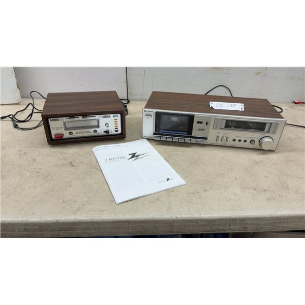Zenith Solid State Eight-Track Stereo Tape Player-Recorder, Hitachi D-E11 Cassette Deck, and More