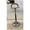 Image 2 : Vintage Mid-Century Floor Standing Ashtray (No Ashtray Insert) and Small Metal Accent Table