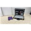 Image 1 : Black Hard-Sided Combination Lock Briefcase with 1991 CNIB Agenda and More