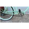 Image 4 : Capix Aplayado Single-Speed Beach Cruiser Bicycle in Mint Green with White Sidewall Tires