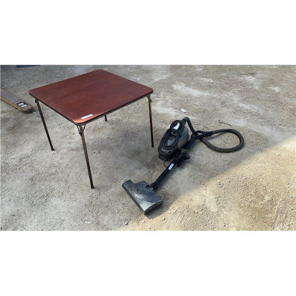 TriStar Vacuum and Folding Card Table