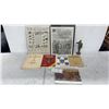 Image 1 : Box of Military Books, Insignia, Canadian Orders Decorations & Medals, Service Writing Kit