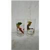 Image 3 : 7 Vintage Hunting Drinking Glasses with Duck, Grouse, Wildgeese, Pheasants, 6 Are 5 1/2" High &