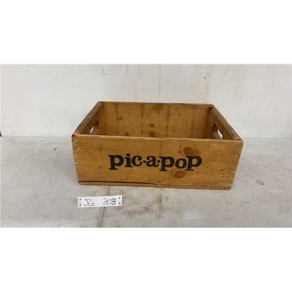 Wooden Pic-A-Pop Drink Crate 12 x 16.75