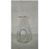 Image 3 : Glass Wine Decanter from Tarnow Poland and a Glass Pitcher