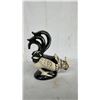 Image 7 : Two Hand-Painted Decorated Shafford Rooster Ornaments, Two Jewelry Showcases, and More