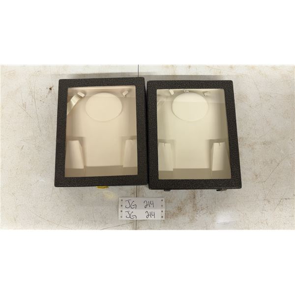 2 x 8 x 10" Jewelry Showcases for Necklace and Earrings