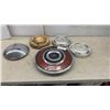 Image 1 : Vintage Chevrolet, Ford Thunderbird, and GMC Truck Hubcaps and Wheel Covers, 5 Pieces