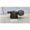 Image 1 : Vintage Manual Cast Iron Belt-Driven Bench Grinder Head with Conical Grinding Wheel